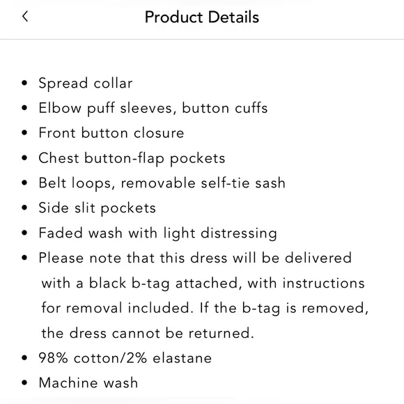 Retrofete Blue Denim Dress - Picture 7 of 8